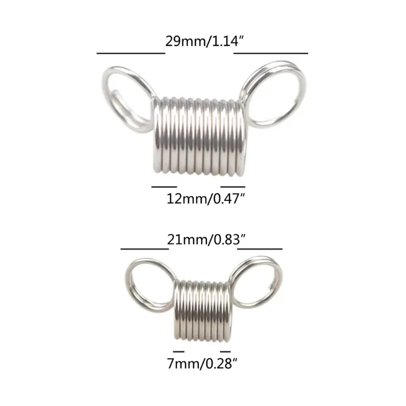Color: PURPLE - 10 Pcs Stainless Steel Bead Stopper Mini Spring Clamps Creative Bead Line End Clasps Jewelry Making Accessories Durable
