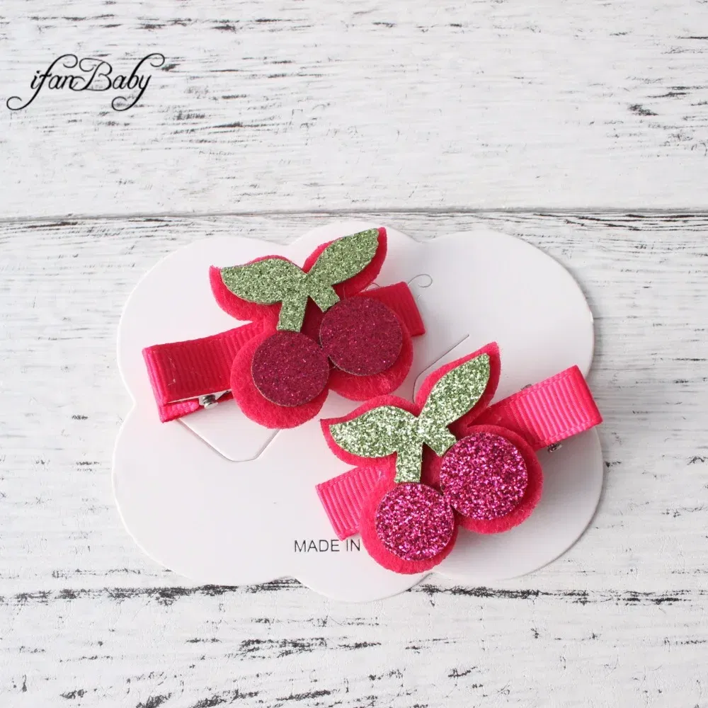 Color: WHITE - Girl Hair clips ,flower clips.Cute Children Accessories Hair pin