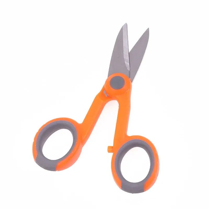 Color: Beige - 1Pcs Fiber Optic Kevlar Cutter Scissors Kevlar Aramid Fiber Sharp Scissors Jumper Wire Pigtail Tools Electrician Tools