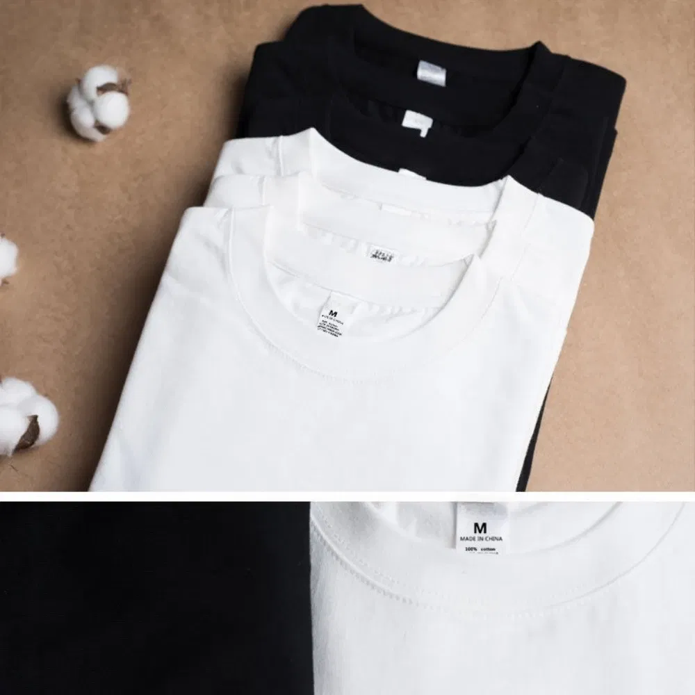Color: WHITE, Size: XXL, Sale by Pack: Pack of 2 - 2PCS 100% Cotton Solid T Shirts Men's and Women's Short Sleeve White Tees Casual Breathable Loose Round Neck T-shirt Couple Tops