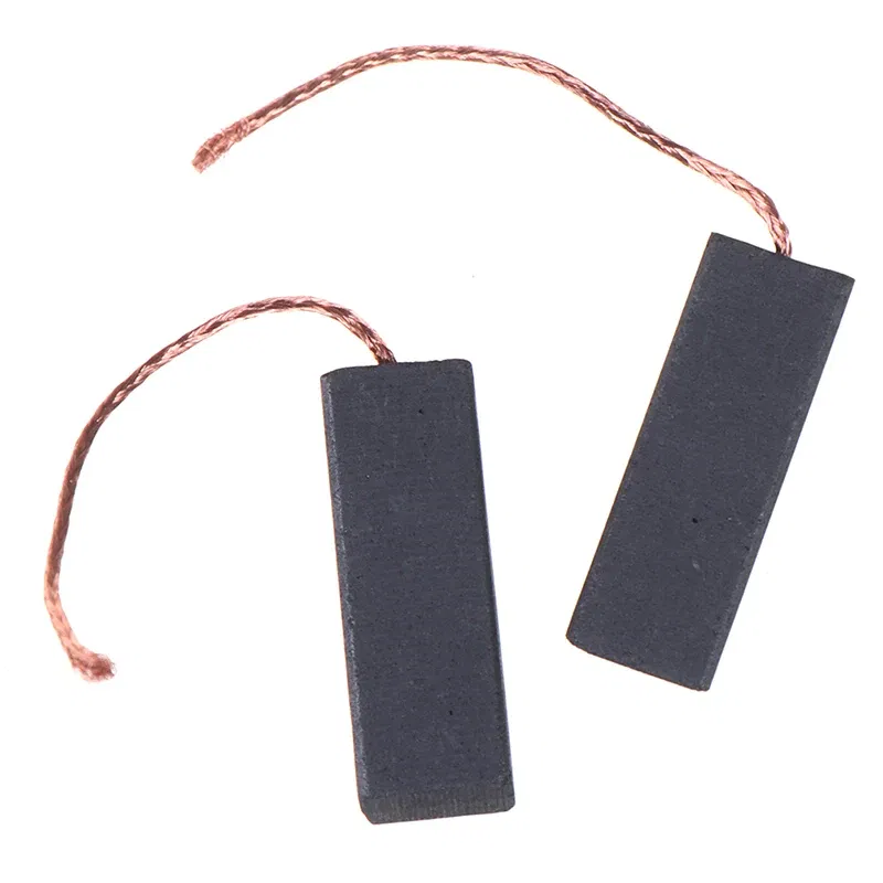 2pcs Black Carbon Brush Motor 5*13.5*40mm With 70mm Length Lead For Washing Machine