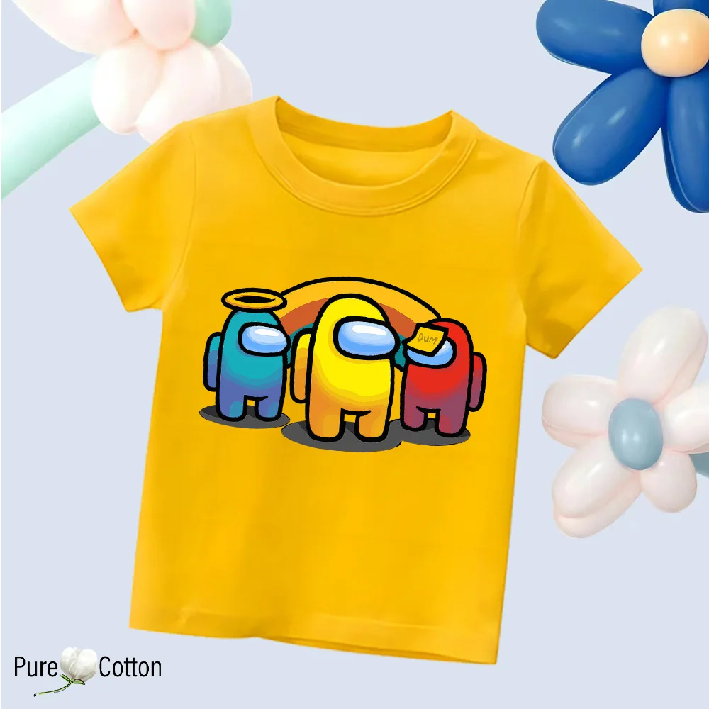 Color: Brown, Kid Size: 4T - Summer trend wear with many anime patterns sunscreen printing close to the skin cool 4-12 years old children delicate line unifo