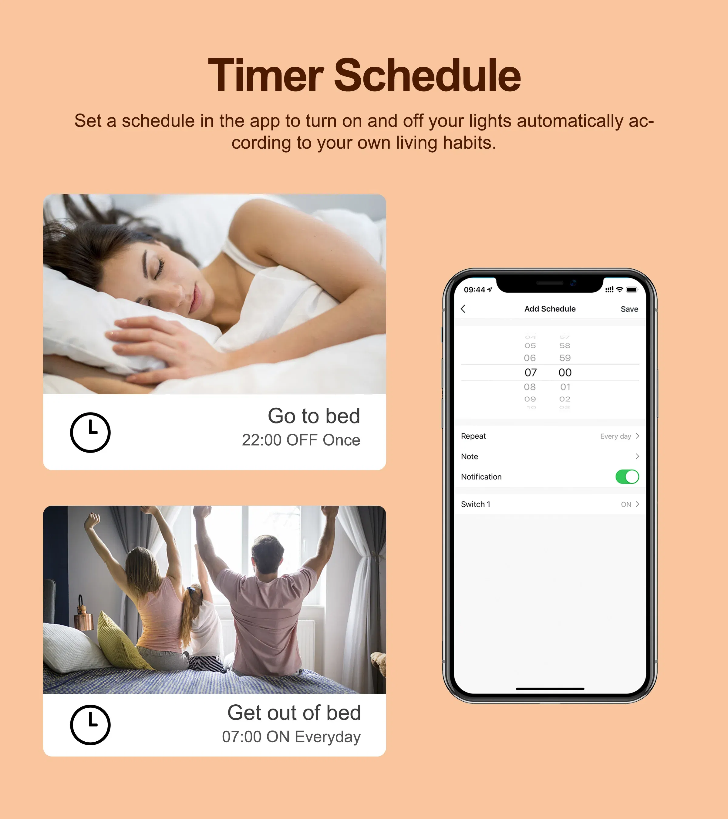 Color: Beige - Tuya ZigBee WiFi Smart Dimmers Switch Module Supports 2 Way Control LED Lights Dimmable Switch Works with Alexa Google Home