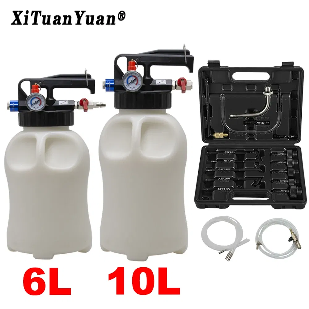 Color: Black, Ships From: CN - Pneumatic Transmission Oil Refilling Tool Oil Refill Filling ATF Adapters 10L /6LDispenser Pump Kit Fluid Extractor Adaptor 15Pc