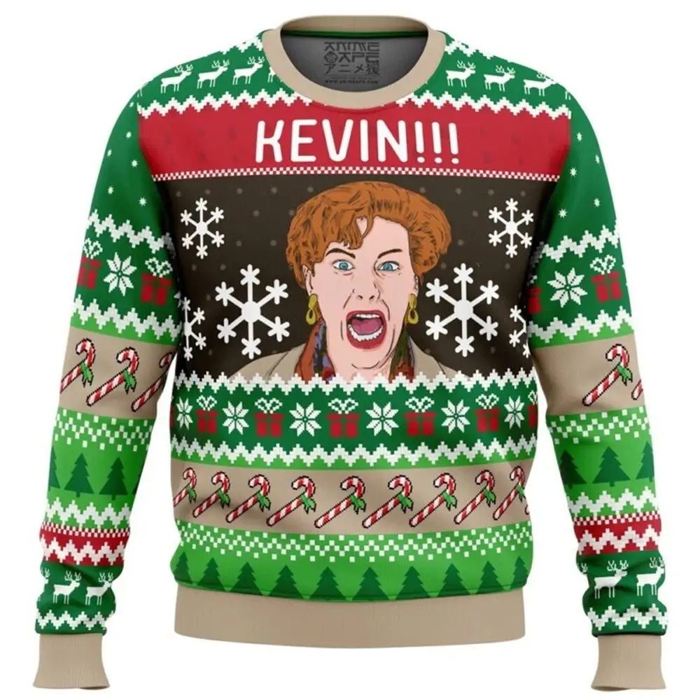 Color: black, Size: S - New Style Sweatshirt For Spending Christmas Alone At Home Ugly Christmas Pullover 2026 Fashionable Casual Couple Sweatshirts