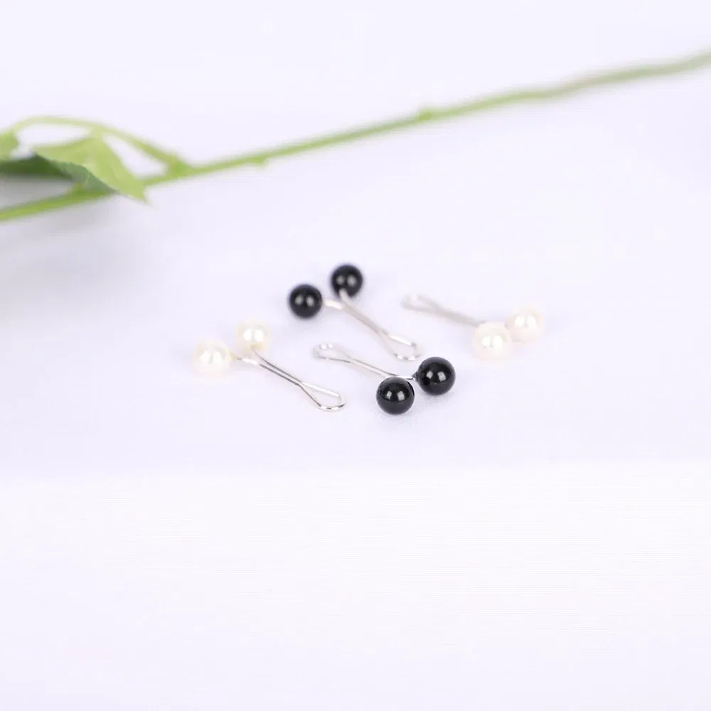 Color: black - 12pcs Pins Clips Set for Muslim Hijab Fashion Islam Turban Magnetic Closure New Headscarf Accessories Wedding Party Gift RIMAIRE