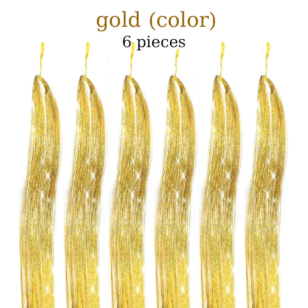 Color: 68#, Stretched Length: 24inches - 48 Inch Hair Tinsel Kit With Tool 1200 strands Tinsel Hair Extensions 12 Colors Fairy Hair Tinsel, Sparkling Shiny Hair Tinsel