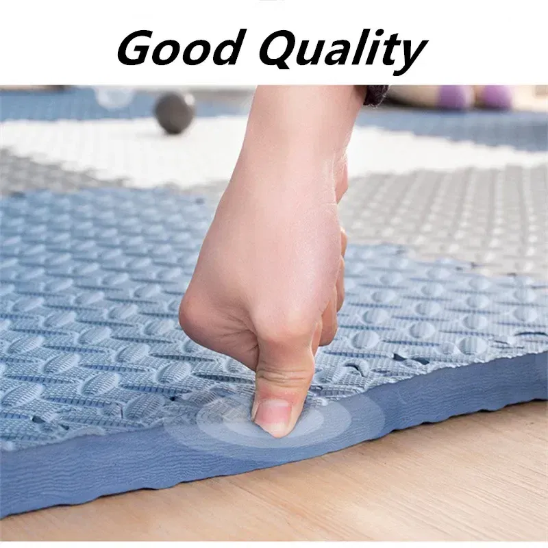 Color: Blue - Thicken 2.5cm Tatame Baby Play Mat Activities Mat for Baby Mat 6PCS Game Mats Playroom Mat Play Mats Floor Noise Mat Puzzle Mat