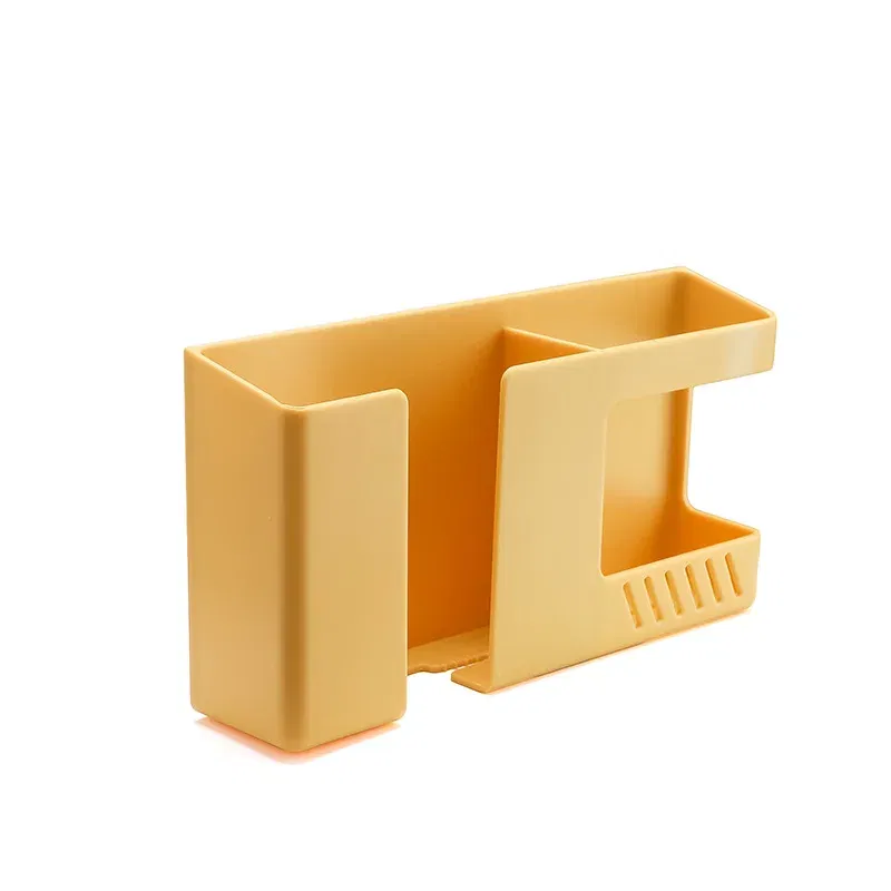 Color: green - White Wall Hanging Storage Box Household Living Room Conditioner Remote Control Bedside Phone Storage Holder Organizer Box Shelf