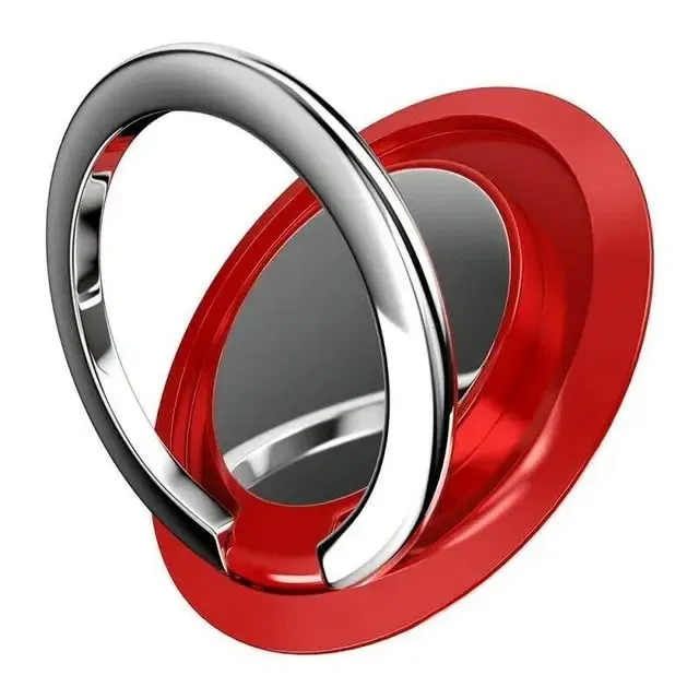 Color: green - Universal Finger Ring Holder Stand Grip 360 Degree Rotating for Mobile Phone Car Magnetic Mount Phone Back Sticker Pad Bracket