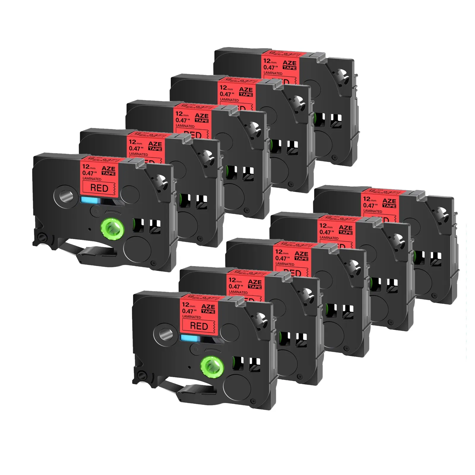 Color: M, Width: 18mm - Greencycle 10PK TZe 231 Label cassettes Compatible for Brother Ptouch Printer Black on white Label tape 6mm 9mm 12mm 18mm 24mm