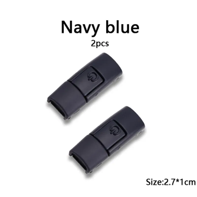 Color: GRAY - Switches Colorful Metal Buckle No Tie Shoe Laces Press Lock Shoelaces Without Ties Elastic Flat Shoelace Sneaker Kids Adult