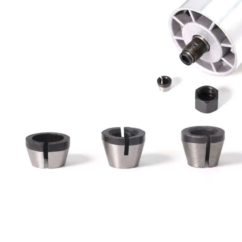 Cutting Edge Length: >32mm - 6mm 6.35mm 8mm Collet Chuck Adapter Engraving Trimming Machine Electric Router High Precision Bit