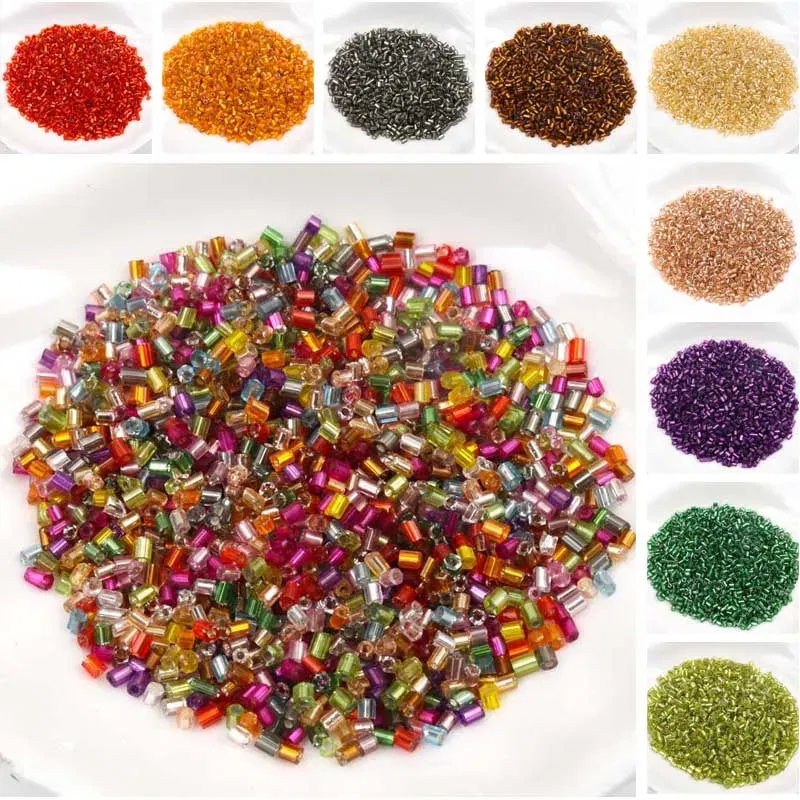 Color: Yellow, Item Diameter: 2mm - Gold and Silver Color 2mm 3mm 4mm Crystal Glass Spacer beads,Czech Seed Beads For Jewelry Handmade DIY BLUV03X