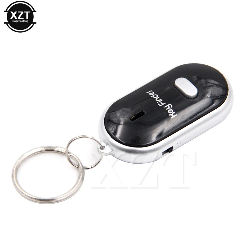 Color: Red - Smart Wireless Anti-lost Mini Keychain Whistle Flash Remote Kid Bag Wallet Key Finder Locator Alarm Reminder Phone Anti-theft