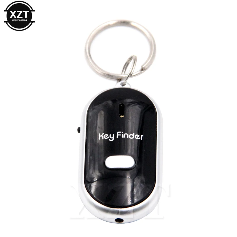 Color: Red - Smart Wireless Anti-lost Mini Keychain Whistle Flash Remote Kid Bag Wallet Key Finder Locator Alarm Reminder Phone Anti-theft