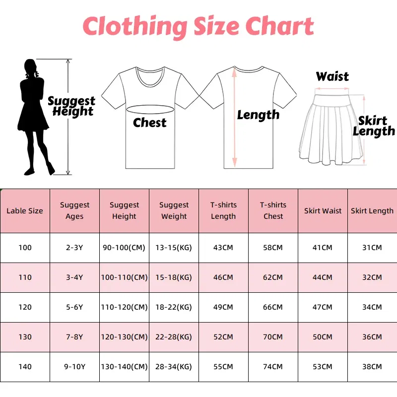 Color: Gold, Kid Size: 3T - 2pcs Lilo Stitch Summer Girls Outfits Cartoon T-shirt and Tutu Skirt Princess Clothes Suit Children Birthday Clothing Sets