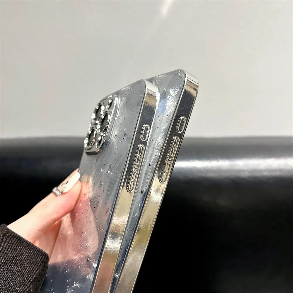 Color: Beige, Material: tpu - Luxury Plating Feather Phone Cover For iPhone 12 Pro 14 13 11 15 Pro Max Hard Anti-drop Lens Protection Case For iPhone 15 Plus