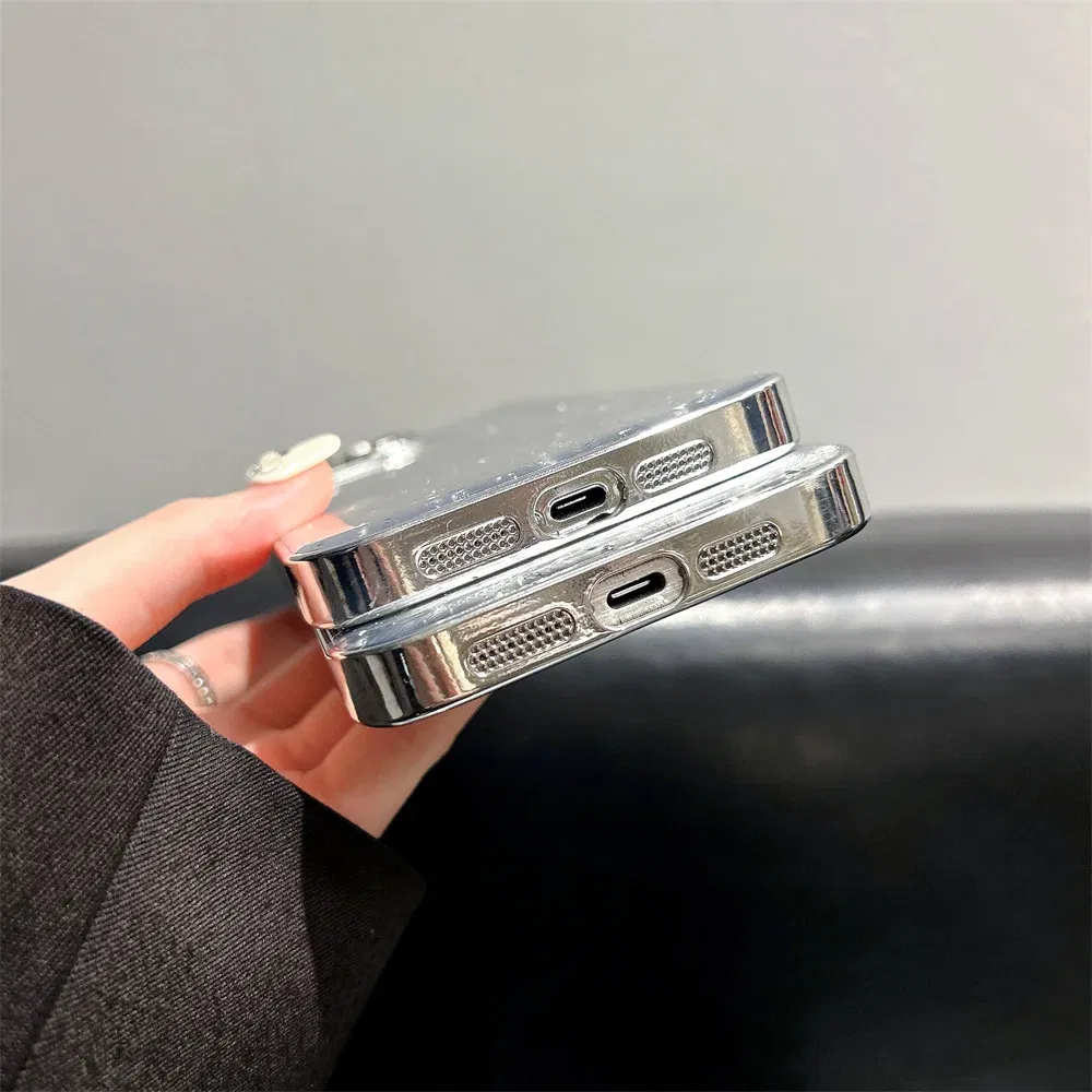 Color: Beige, Material: tpu - Luxury Plating Feather Phone Cover For iPhone 12 Pro 14 13 11 15 Pro Max Hard Anti-drop Lens Protection Case For iPhone 15 Plus