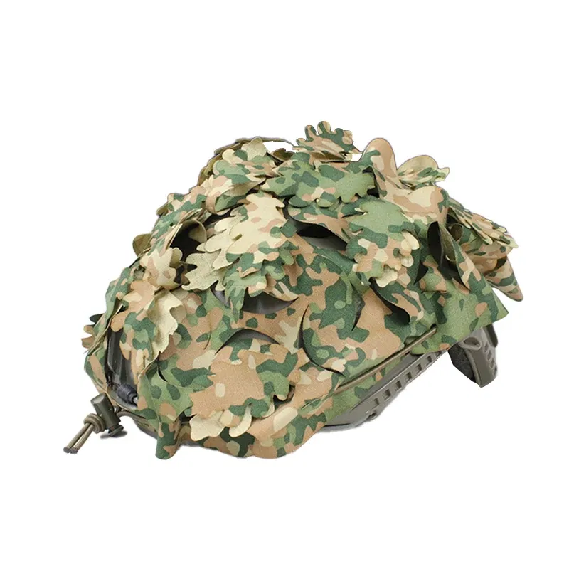 Color: WHITE - FAST Helmet Cover Flecktarn Splittertarn NFP CADPAT Camouflage Cap customed camo