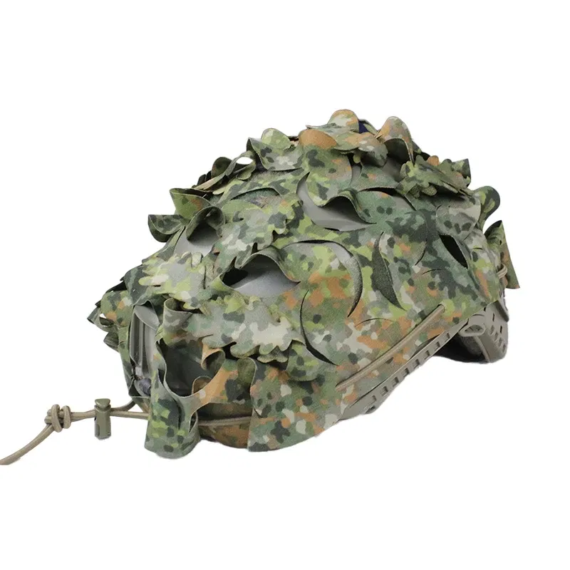 Color: WHITE - FAST Helmet Cover Flecktarn Splittertarn NFP CADPAT Camouflage Cap customed camo