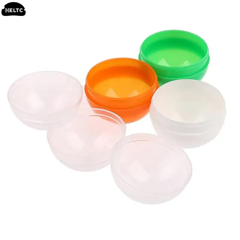 Color: Light Grey - 50pc Mini 28/32MM Clear Transparency Plastic Capsule Toy Surprise Ball Tiny Container Making Things Model Gashapon toy Random