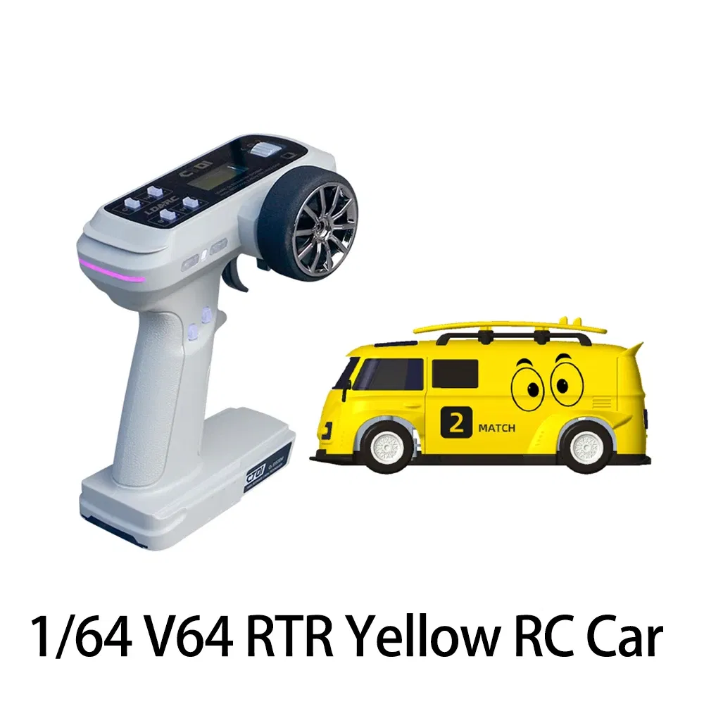 Color: green - LDARC V64 1/64 MINI RC Simulated Electric Remote Control Model Car Tabletop Bus Vehicle RTR 2.4GHz Adults Children's Toys