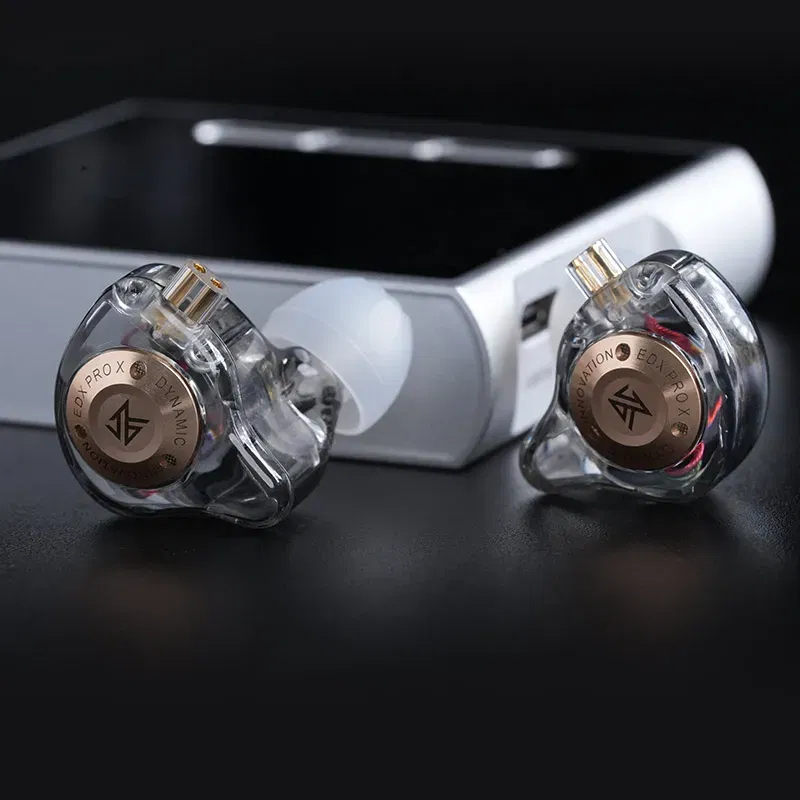 Color: Pink - KZ EDX PRO X In Ear Dynamic Drive Earphone HIFI Bass Music Earbud Sport Noise Cancelling Headset ZSN ZST  ZS10 pro x  C12 CRA