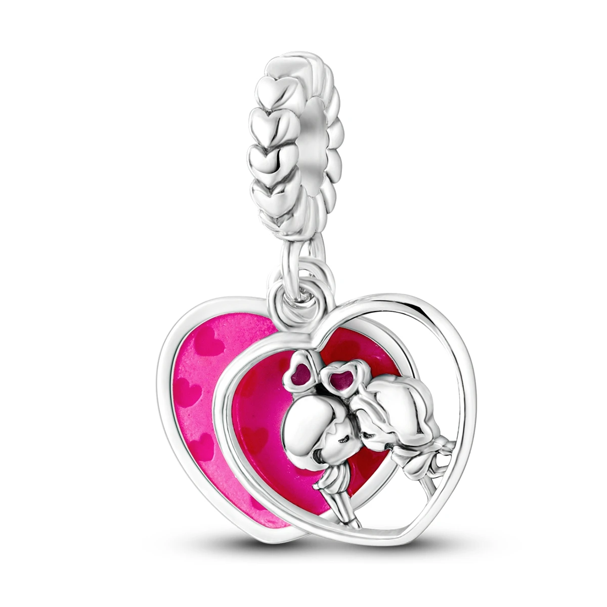 Color: Navy Blue - Pink Series Charms 925 Silver Perfume Butterfly Charm Beads Pendent Dangle Fit Original Pandora Charm Bracelet DIY Women Jewelr