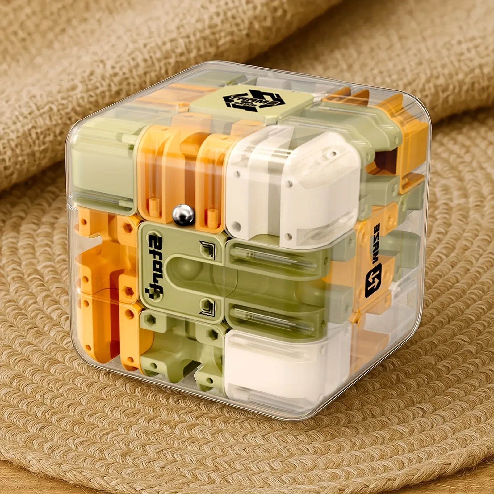 3D Maze Magic Cube Six-sided Transparent Puzzle Speed Cube Cubes Maze Toys For Children's Educational Toys Birthday Party Gift