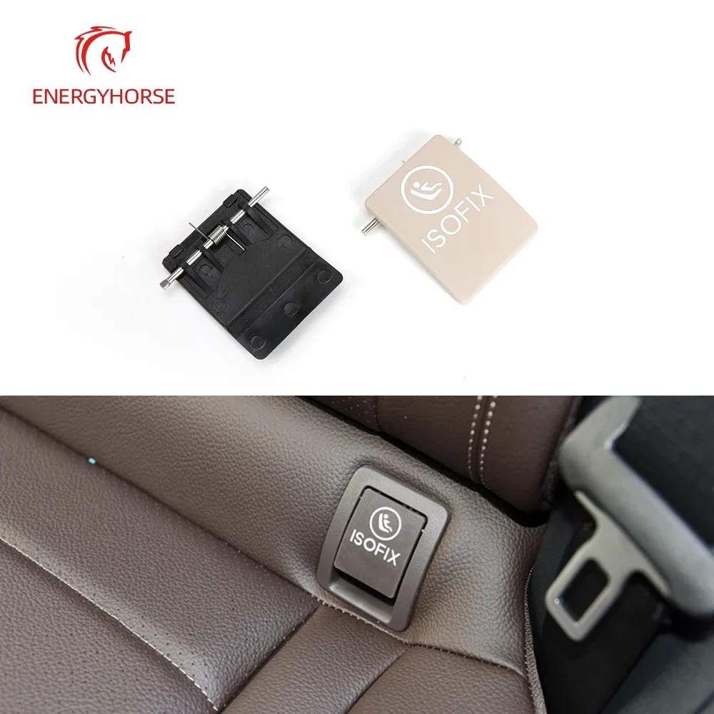 Color Name: Red - Car Seat ISOFIX Switch Cover Child Seat Restraint For Mercedes W205 W253 W238 C E GLC Class C200 C220 C300 GLC250 GLC300 E300