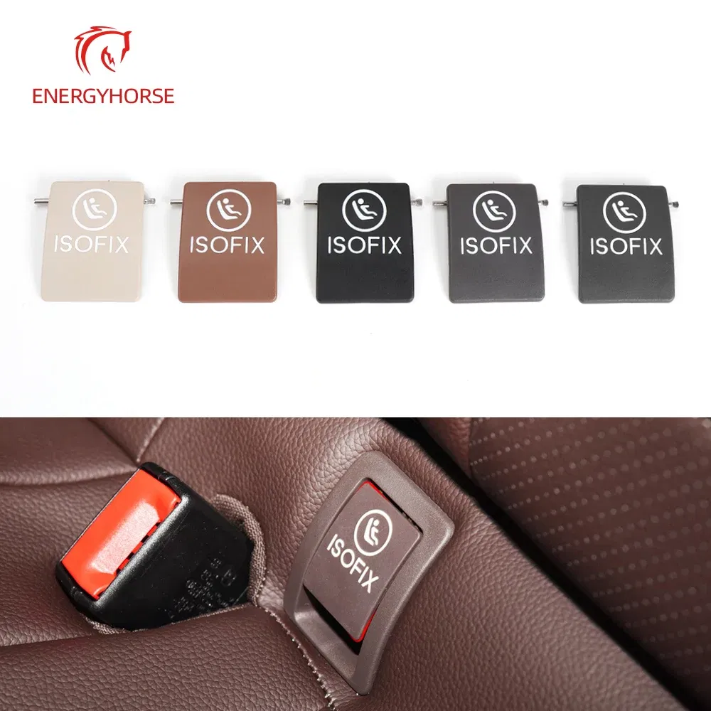 Color Name: Red - Car Seat ISOFIX Switch Cover Child Seat Restraint For Mercedes W205 W253 W238 C E GLC Class C200 C220 C300 GLC250 GLC300 E300