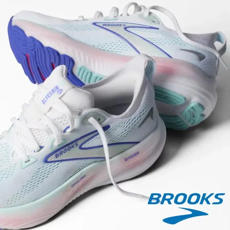 Color: GRAY, Shoe Size: 41 - Original Brooks Men?™s & Women?™s  Glycerin 22 Neutral Marathon Professional Running & Walking Shoe Casual Sneakers