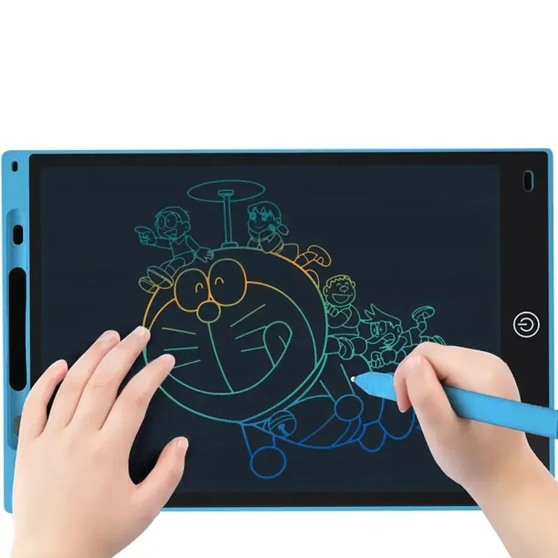 Color: Silver - 12 Inch LCD Writing Tablet Drawing Board Graffiti Sketchpad Mgaic Erasable Handwriting Pad Toys for Kids Boys Gifts