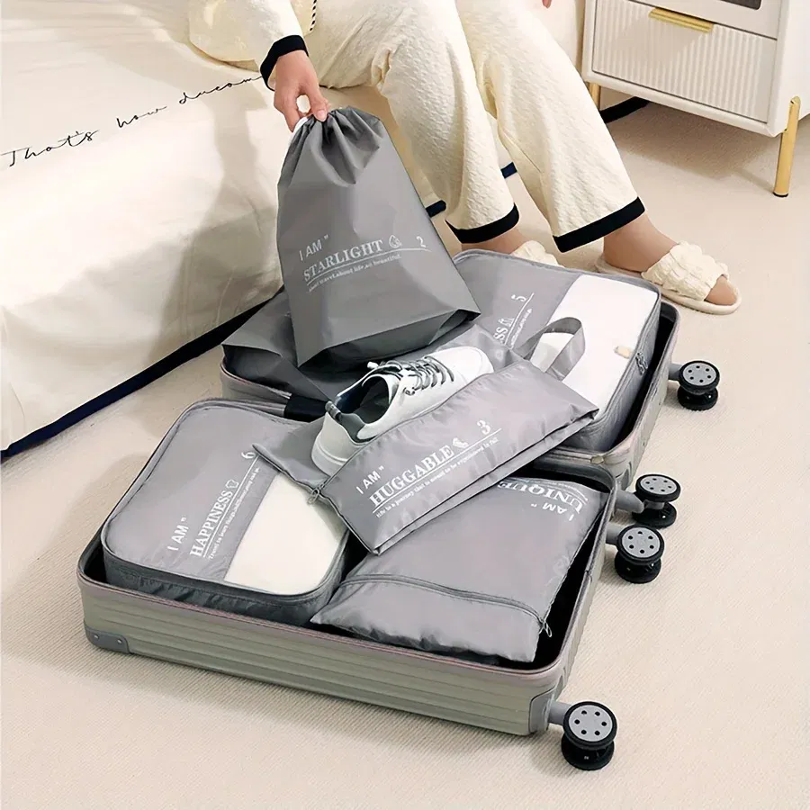 Color: Rose, Ships From: CHINA - 6pcs, Packing Cubes Luggage Organizers, Travel Accessories