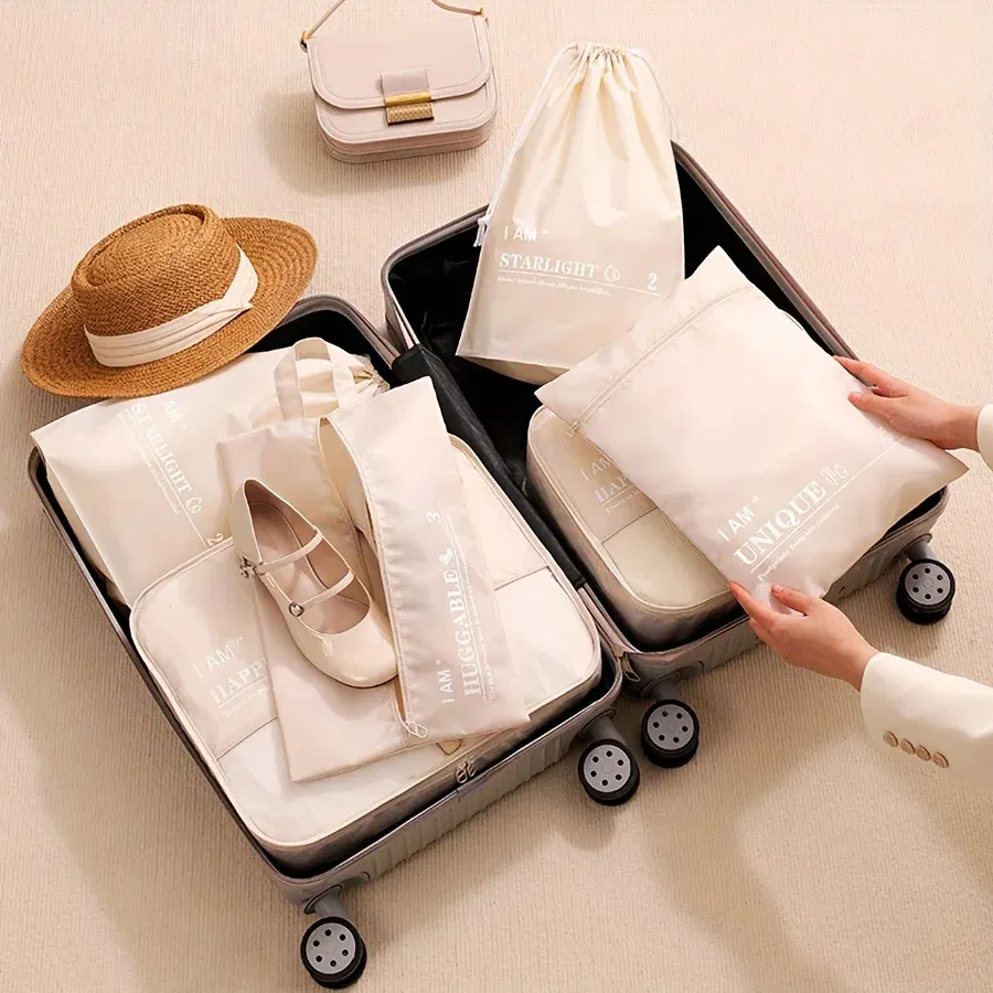 Color: Rose, Ships From: CHINA - 6pcs, Packing Cubes Luggage Organizers, Travel Accessories