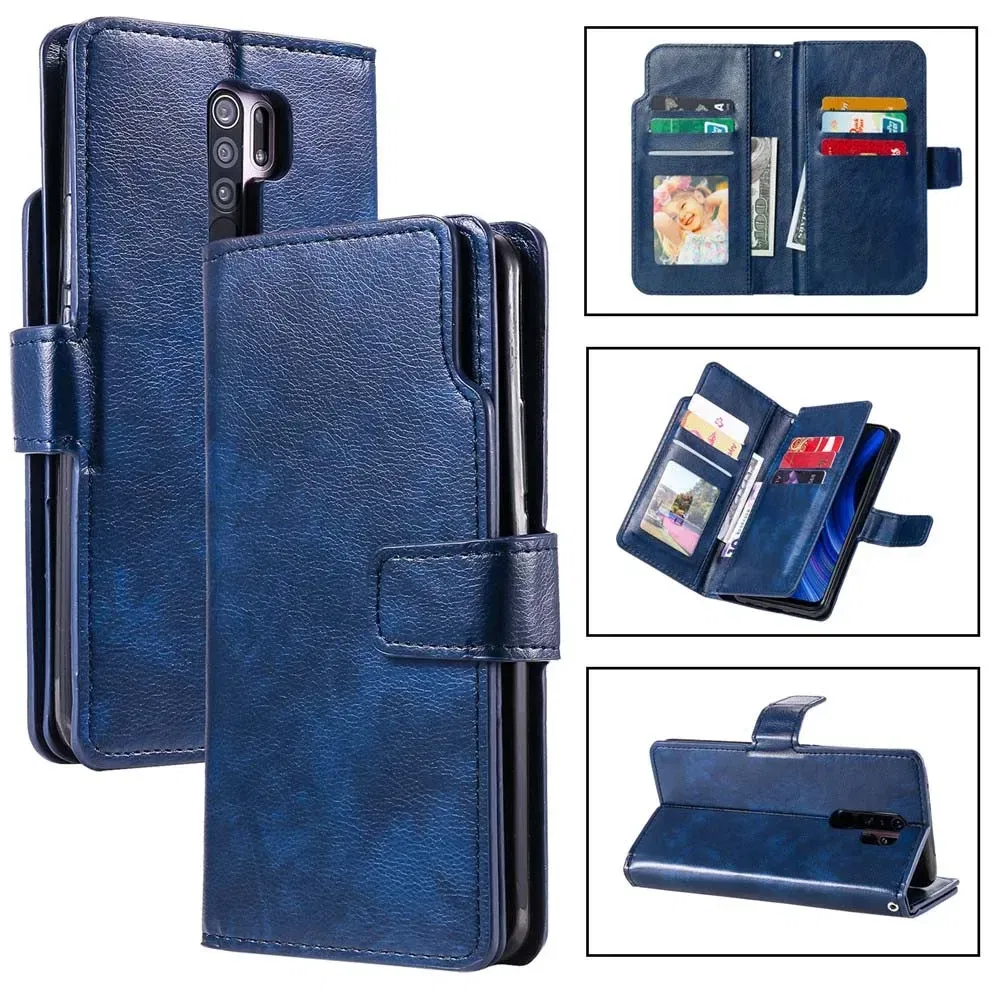 Color: Beige, Material: Other - Flip Leather Case for Redmi Note 13 12 11 Pro 13C 9 9A 9C Wallet Card Cover For Xiaomi 13T 11T Poco X5 C65 M6 X4 Pro