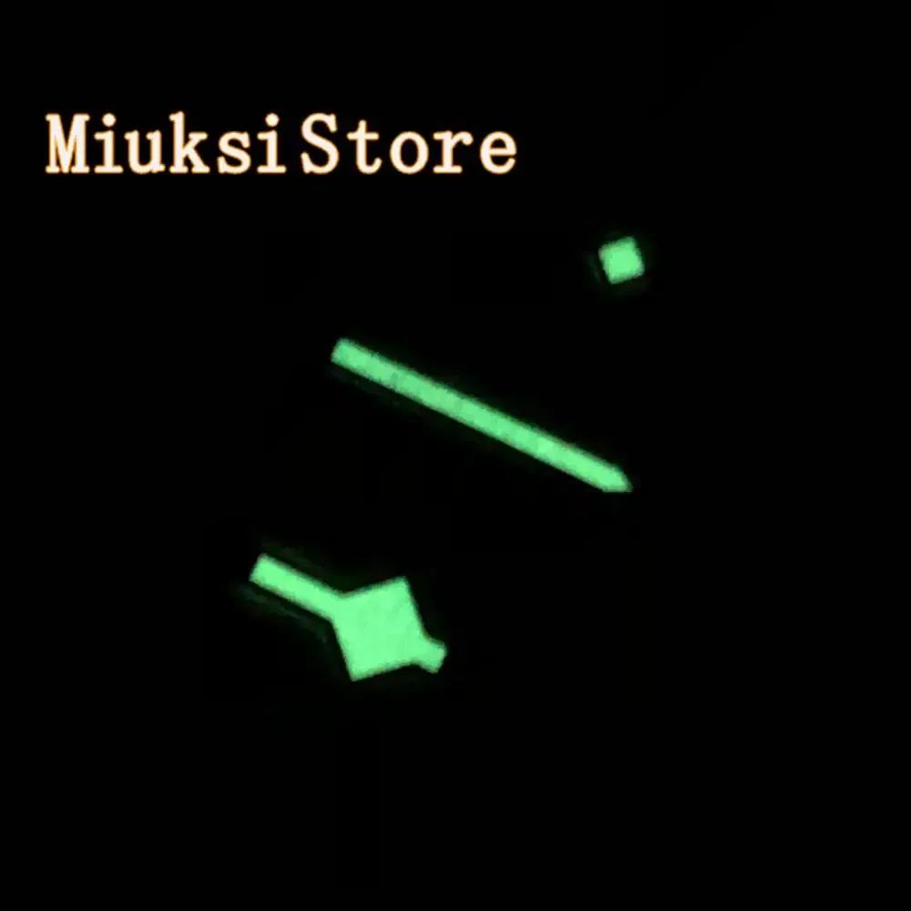 Silver watch hands green strong luminous fit NH35 NH36 ETA2824 2836 Miyota8205 8215 821A 82 series, Mingzhu DG2813 3804 movement