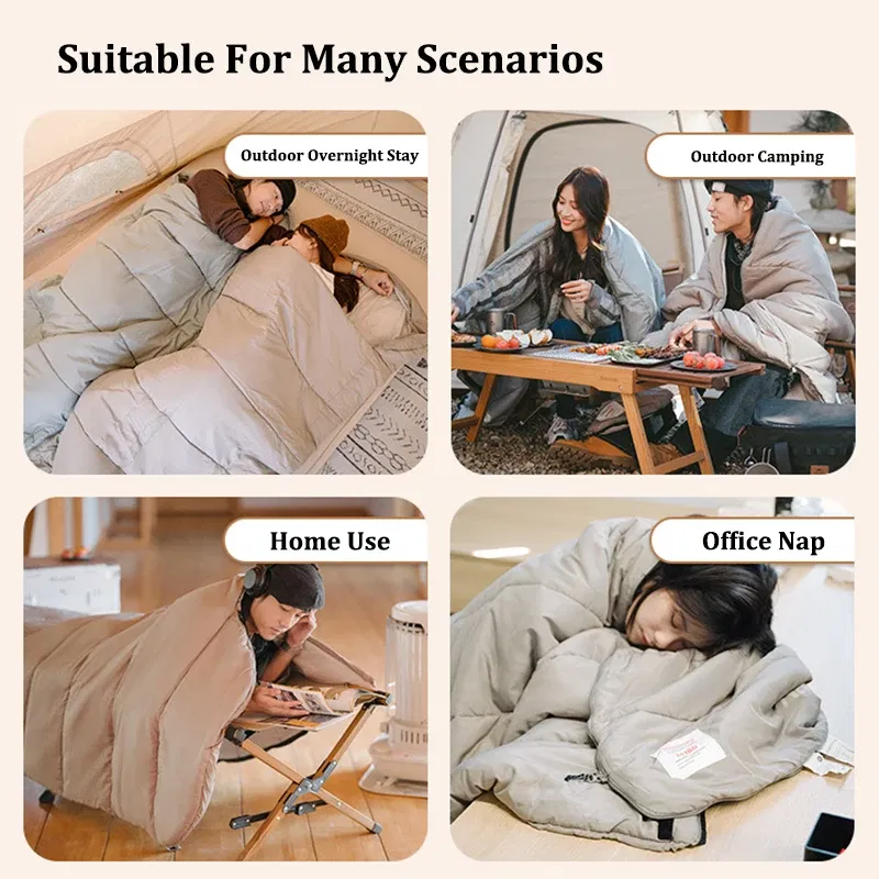 Color: light green, Ships From: CHINA - Naturehike Envelope Backpacking Sleeping Bags Cotton Lightweight Portable Detachable Camping Sleeping Bag for Travel Outdoor