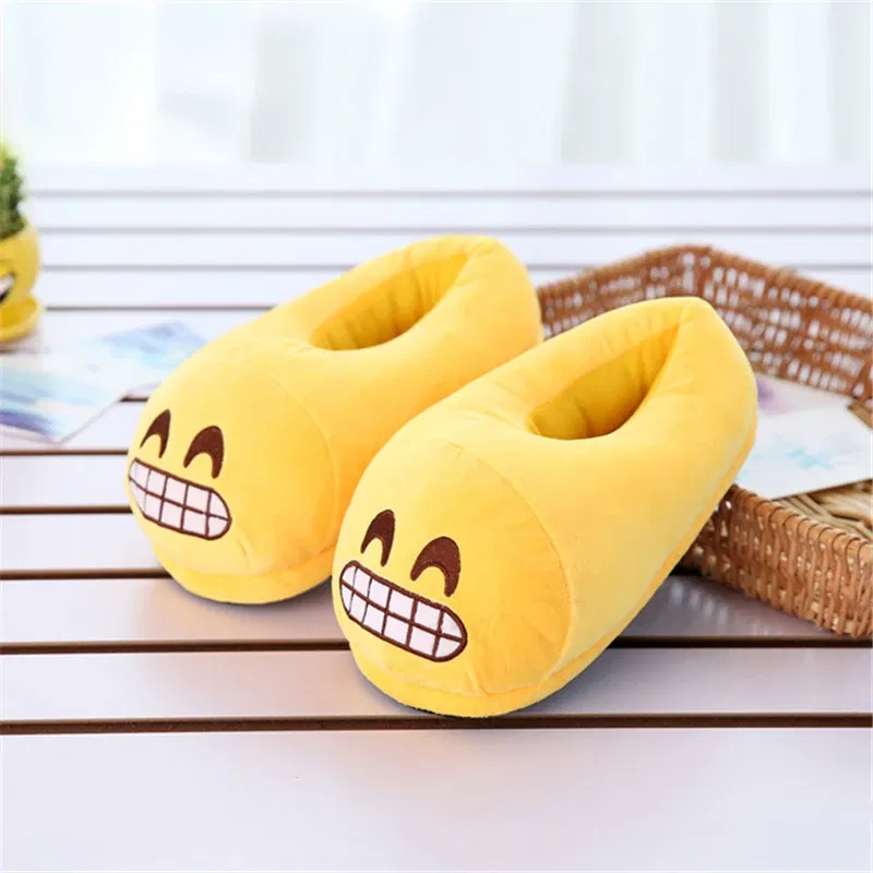 Color: Chocolate, Shoe Size: 44 - Indoor Slippers Warm Winter Home Fluffy New Fashion Men Women Bread Demon Soft Plush Shoes Unisex Cute Funny Christmas Gift