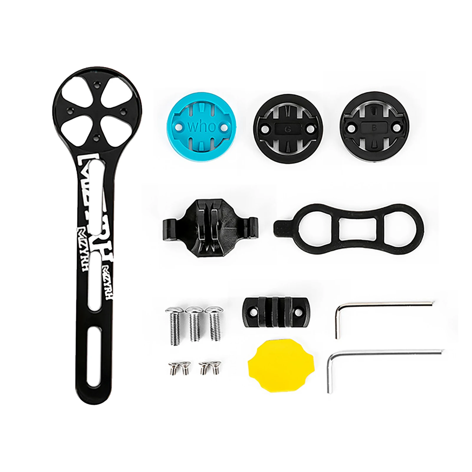 Color: green, Ships From: CN - Bicycle Stopwatch Holder Bike Computer Bracket Adapter MTB Bike Speedometer Stem Mount For Garmin Bryton Cateye Cycling