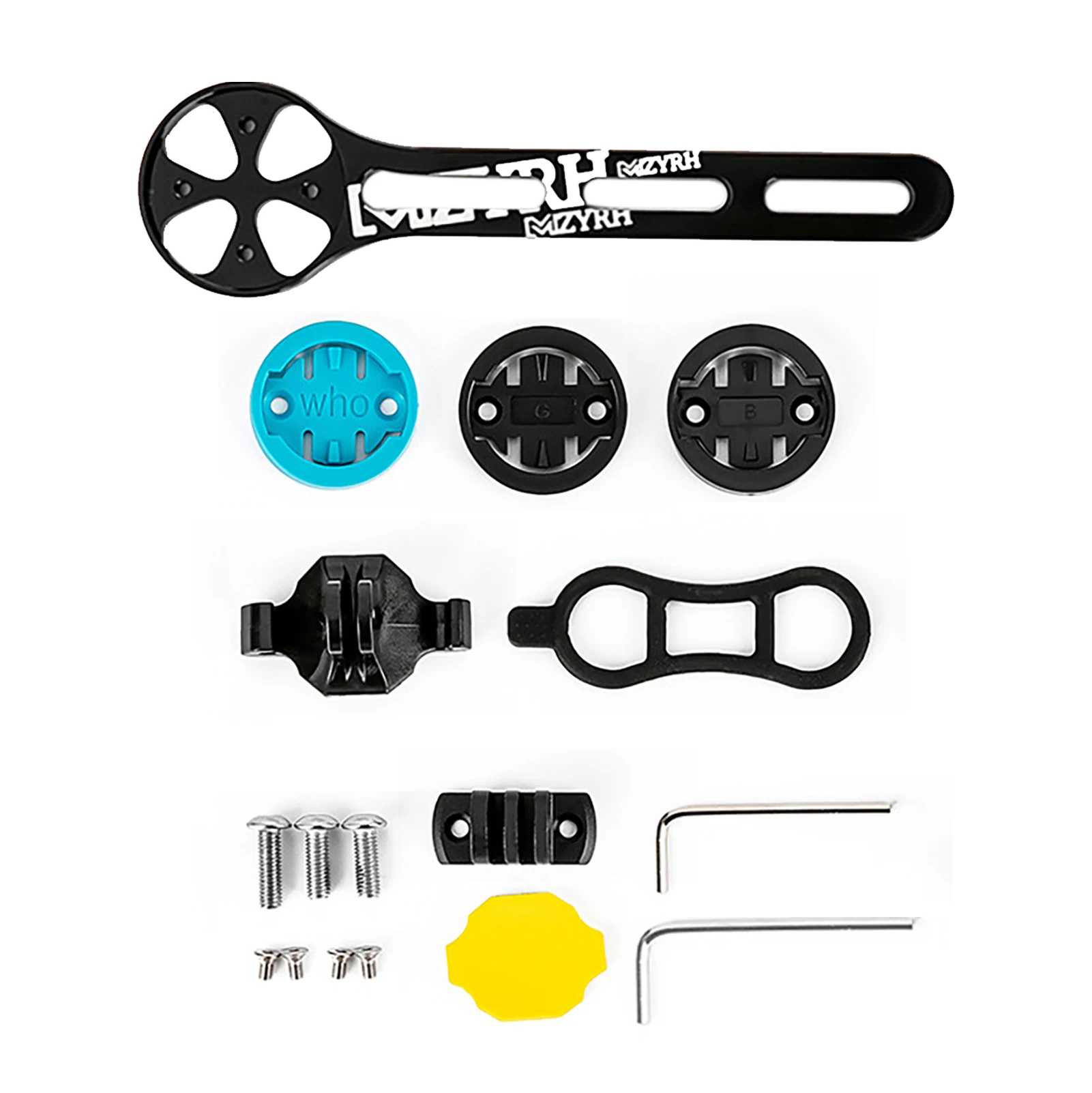 Color: green, Ships From: CN - Bicycle Stopwatch Holder Bike Computer Bracket Adapter MTB Bike Speedometer Stem Mount For Garmin Bryton Cateye Cycling