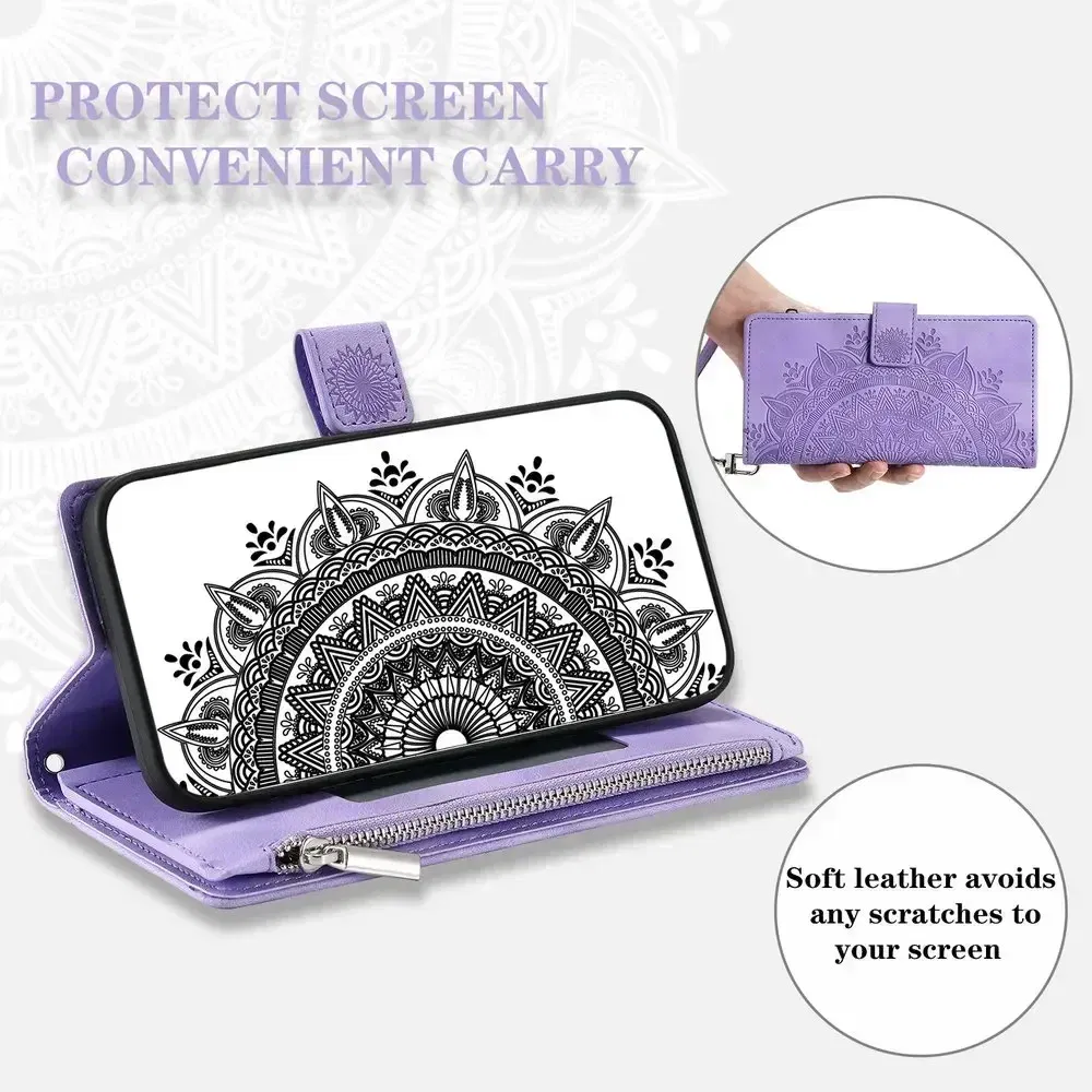 Material: PP, Color: Red - 13T 12T 11T Leather Case For Redmi Note 12 Pro Plus 5G Flip Case Crossbody Zip Book Funda Xiaomi Redmi Note 13 Pro 11 12s 13c 4G