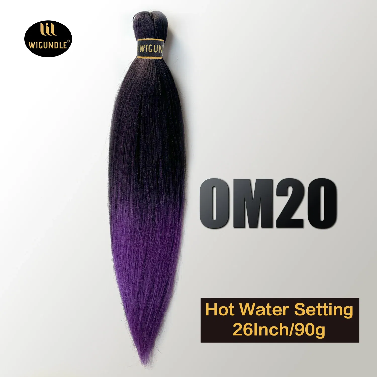 Color: #6, Stretched Length: 26inches, Bulk Buy: 3Pcs/Lot - Kanekalon 26inch Hot Water Set Pre Stretched Jumbo Braiding Hair Box Twist Braids Synthetic Hair Extensions For Women Soft Yaki