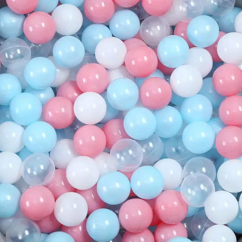 Color: Silver - 50pcs Colorful Love Star Plastic Ocean Ball Pits Eco-Friendly Funny Baby Kid Swim Pit Play Toy Water Pool Ocean Wave Balls Gifts
