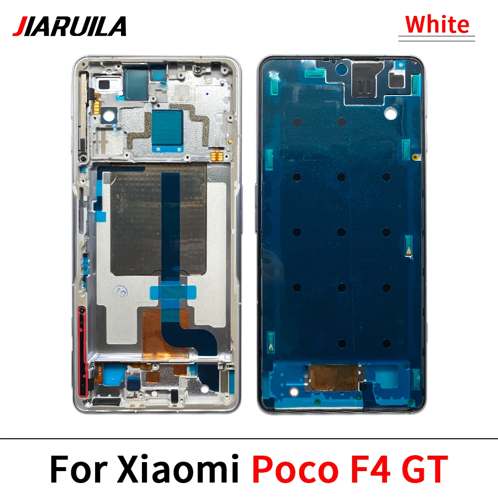 Color: Silver - LCD Screen Middle LCD Front Frame Housing Bezel Plate Panel Chassis For Xiaomi Poco C65 X3 F3 F4 GT M3 M4 Pro 4G 5G M5S X5 X6