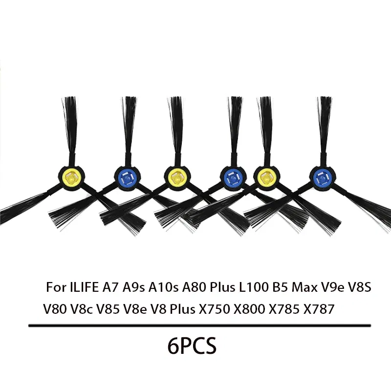 Color: plum - Side Brush for ILIFE A7 A9s A10s A80 Plus L100 B5 Max V9e V8S V80 V8c V85 V8e V8 Plus X750 X800 X785 X787 Vacuum Cleaner spare