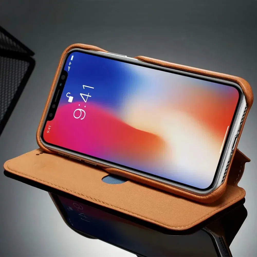 Color: Red, Material: Plastic - Luxury Ultra Thin Leather Case Flip Cover for Samsung S24 S23 S22 S21 S20 FE Ultra Plus A53 A52s S10  A50 S9 Note 20 10