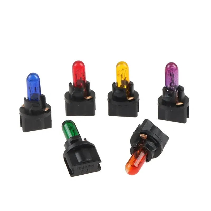 Emitting Color: RGB - 10Pcs T5 SMD LED Car Light Automobiles Light-emitting Diode Instrument Gauge Dashboard Light Bulbs Auto Interior Indicator Lamp
