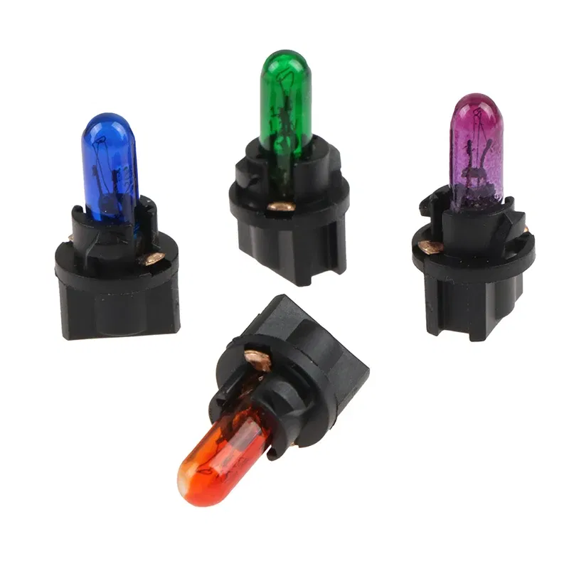 Emitting Color: RGB - 10Pcs T5 SMD LED Car Light Automobiles Light-emitting Diode Instrument Gauge Dashboard Light Bulbs Auto Interior Indicator Lamp